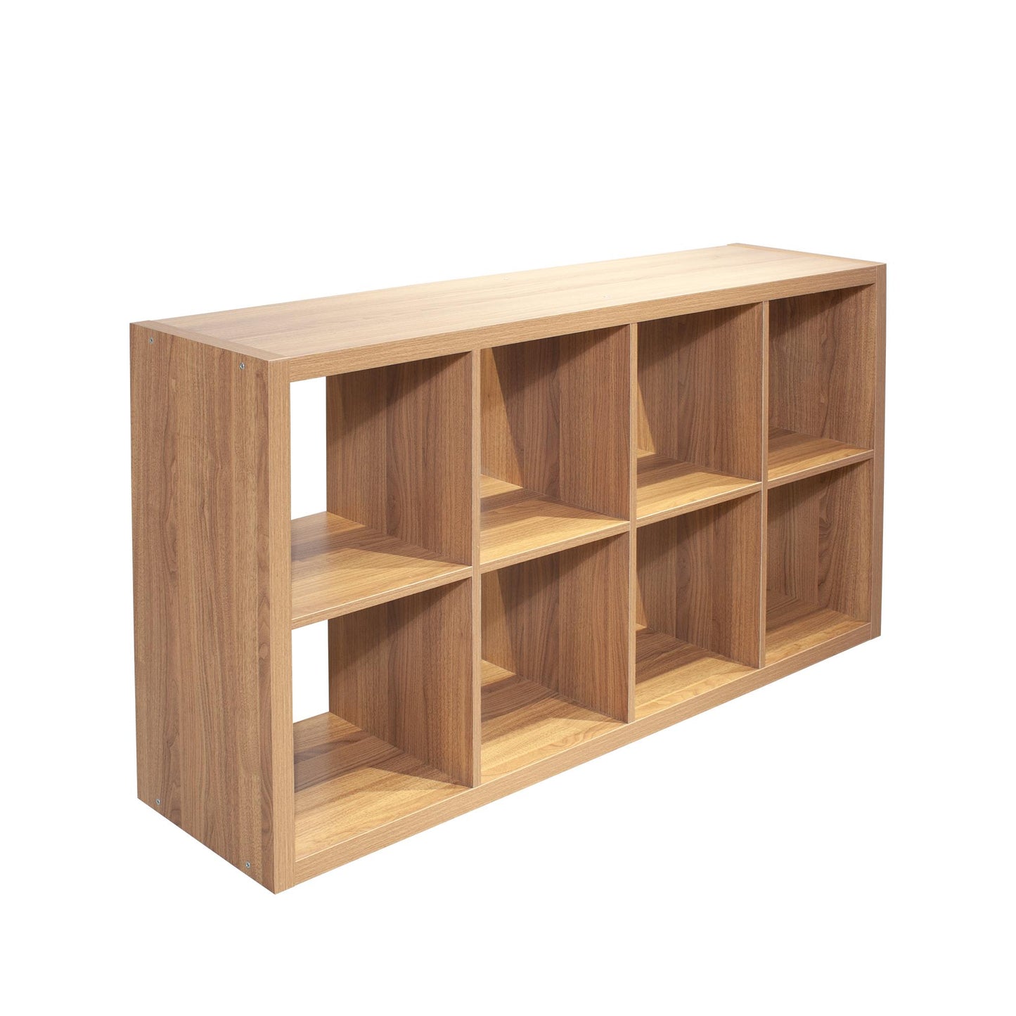 8-Cube Organizer - Open Back Shelves, 2x4 Bookcase