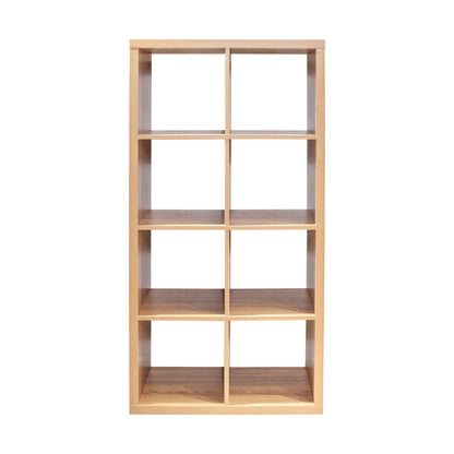 8-Cube Organizer - Open Back Shelves, 2x4 Bookcase