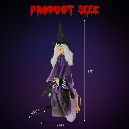 3ft Witch Halloween Hanging Decoration