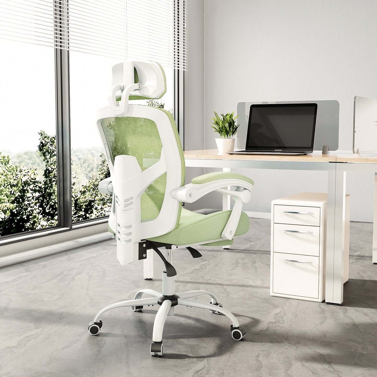 SWEETCRISPY Ergonomic Mesh Office Chair with Lumbar Support