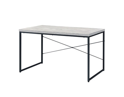 ACME Jurgen Desk, Antique White & Black