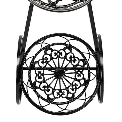 Paint Bicycle Shape 3 Plant Stand Black