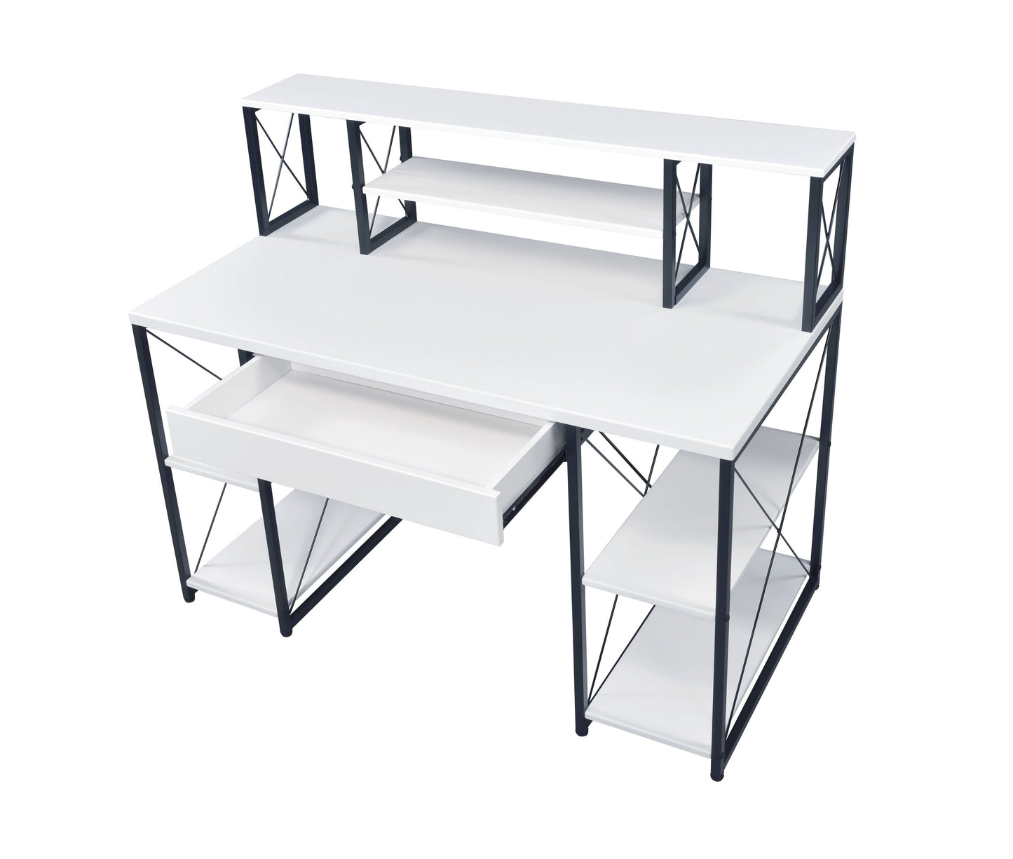 ACME Amiel Desk, White & Black