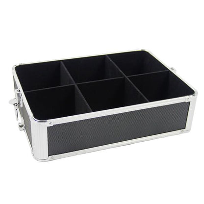 4-in-1 Aluminum Rolling Makeup Case - Black