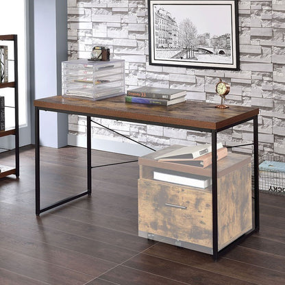 ACME Bob Desk in Weathered Oak & Black