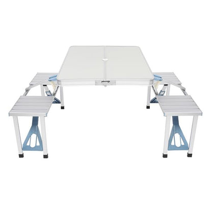 One Piece Folding Table and Chair Aluminum Alloy