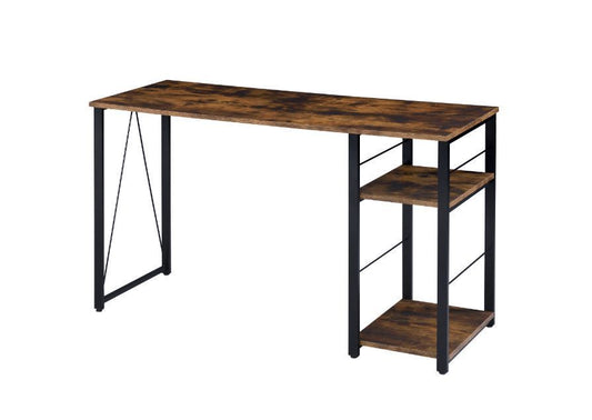 ACME Vadna Writing Desk, Weathered Oak & Black Finish