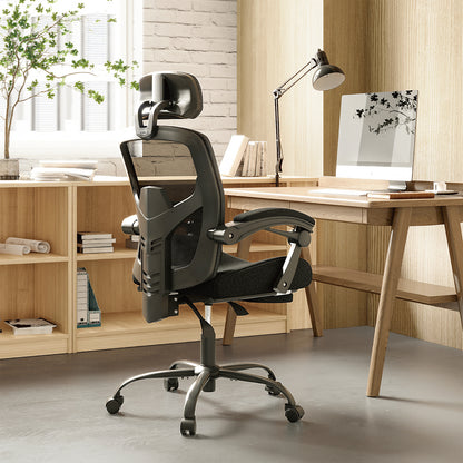 SWEETCRISPY Ergonomic Mesh Office Chair with Lumbar Support