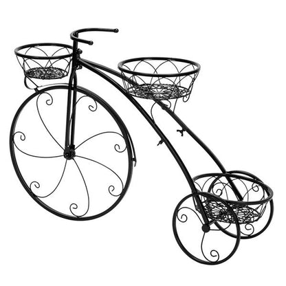 Paint Bicycle Shape 3 Plant Stand Black