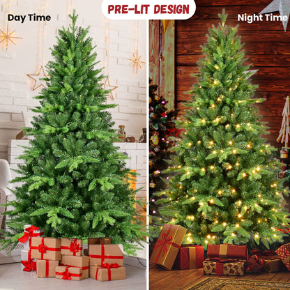 7FT PE&PVC Prelit Christmas Tree